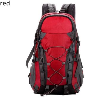 Casual Mannen en Vrouwen Rugzakken 40L Mo6untaineer Rugzak Oxford Schooltassen bolso mochila mujer ZOQW SW0326 rood