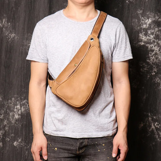 Casual Men Business Chest Bag Large Capacity Waist Pack Teenage Crossbody Messenger Shoulder Bag Money Banana Phone BAG