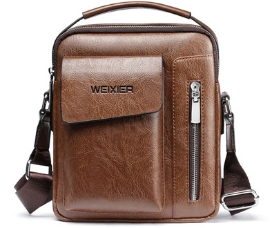Casual Men Shoulder Bag Vintage Crossbody Bags High Quality Male Bag PU Leather Handbag Capacity Men Messenger Bags Tote Bag