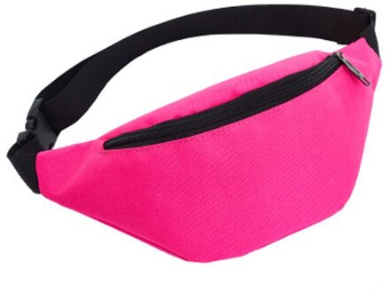 Casual Outdoor Taille Tas Vrouwen Belt Bag Outdoor Sport Borst Tassen Streetwear Handtas Eenvoudige Borst Tassen Voor Vrouwen # LR3 Roze