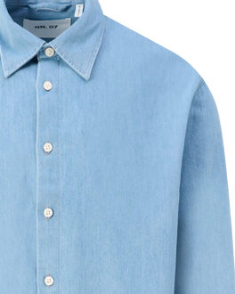 Casual overhemd Blauw - L