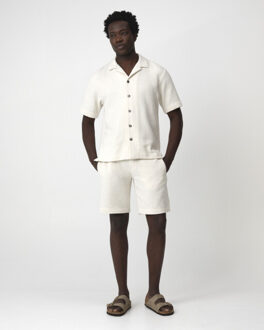 casual overhemd met korte mouwen andrew - maat M Grijs