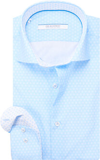 Casual overhemd met lange mouwen Blauw - XL