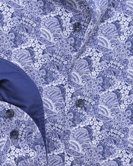 casual overhemd met lange mouwen Blauw