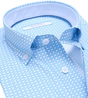 Casual overhemd met lange mouwen - maat M Blauw