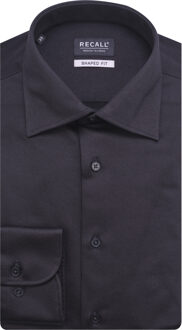 Casual overhemd met lange mouwen Zwart - 41 (L)