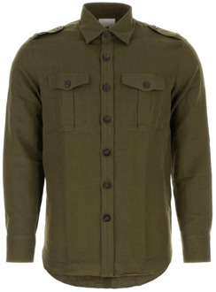 Casual overhemd PT Torino , Green , Heren - L,M
