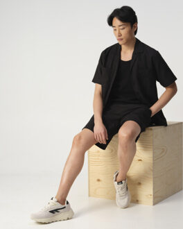 Casual overhemd Zwart - M