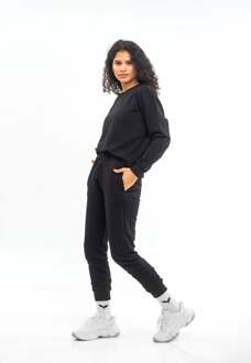 casual oversized Dames Trainingspak Zwart - M