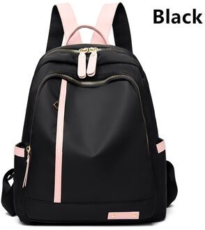 Casual Oxford Rugzak Mode Reizen Tote Packbag Voor Tiener Meisje Schooltas Rugzakken Vrouwelijke Packbags zwart