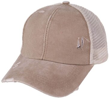 Casual Paardenstaart Baseball Cap Vrouwen Verstelbare Snapback Pailletten Caps Vrouwen Zomer Hoeden Verschepen Caps Outdoor Sport Wandelen khaki