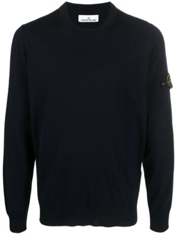 Casual Pullover Sweater Stone Island , Blue , Heren - 2Xl,M