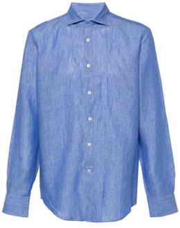 Casual Shirts Canali , Blue , Heren - 2Xl,M