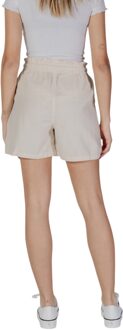 Casual Shorts met Koordjes Taille Ivoor - EU 36 / UK 8