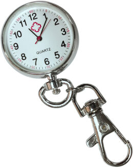 Casual Sieraden Roestvrij Staal Quartz Zakhorloge Hanger met Sleutelhanger E2shopping LL