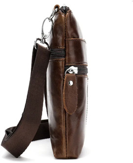 Casual Small Men's Shoulder Bag Genuine Leather Mens Messenger Bag Flap Man Crossbody Bags For Men Natural Leather Bag Bolsa