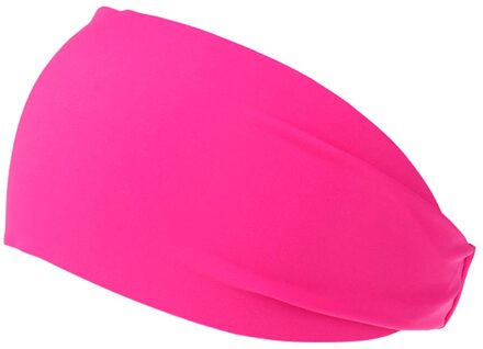 Casual Sport Haarband Elastische Brede Blend Yoga Haarbanden Oefening Vrouwen Mannen Hoofdband Zweetband Pure Kleur roos
