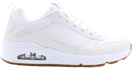 Casual Stijl Sneakers voor Mannen Skechers , White , Heren - 45 Eu,46 Eu,47 1/2 Eu,44 Eu,48 1/2 Eu,43 Eu,40 Eu,42 Eu,41 EU