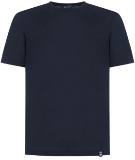 Casual T-Shirt Collectie Drumohr , Blue , Heren - 2Xl,Xl,L,M,S,3Xl