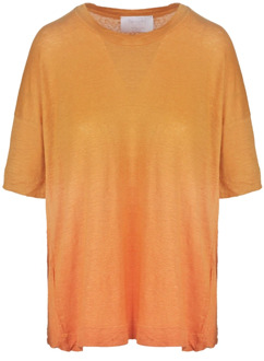 Casual T-shirt in DD 4434-stijl Daniele Fiesoli , Orange , Dames - M,S,Xs