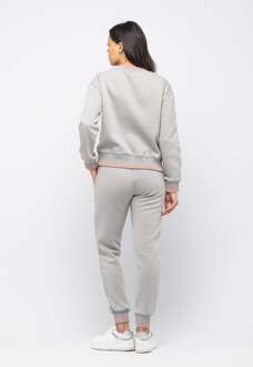 casual trainingspak voor Dames met Fashion-opdruk Beige