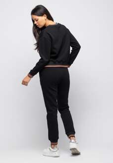 casual trainingspak voor Dames met Fashion-opdruk Zwart - XS