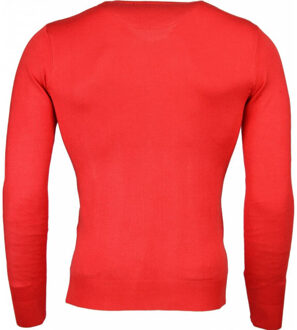 Casual trui v - maat XL Rood