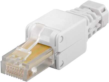 CAT 5/6 RJ45 RJ45 Beige kabel-connector
