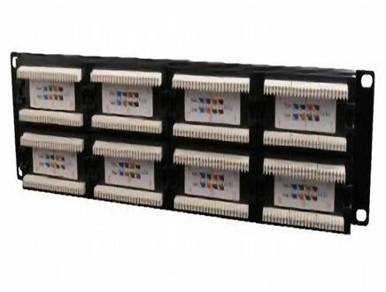 Cat.5E 48 port patch panel with rear cable management - small