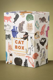 Cat Box 100 ansichtkaarten Multicolour - One size