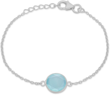 Cat Bracelet Aqua Silver Frk. Lisberg , Gray , Dames