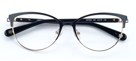 Cat Eye Bijziendheid Presbyopie Bril Frame Vrouwen Metalen zwart