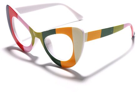 Cat Eye Bril Voor Vrouwen Mode Bijziendheid Optische Meekleurende Brillen Frames Mannen Vintage Bril Frames 1