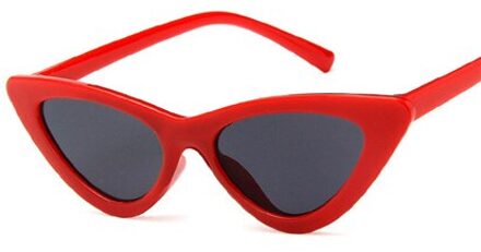 Cat Eye Kids Zonnebril Brand Kind Zonnebril Anti-Uv Baby Zon-Shading Meisje Jongen Sunglass Rood