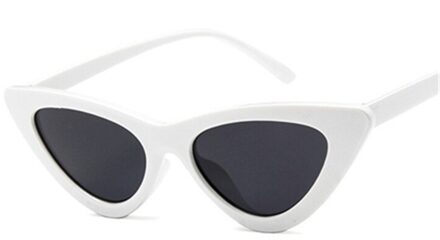 Cat Eye Kids Zonnebril Brand Kind Zonnebril Anti-Uv Baby Zon-Shading Meisje Jongen Sunglass wit