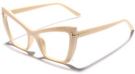 Cat Eye Monturen Vintage Brillen Transparante Computer Bril Brand Vrouw Luipaard Bril Clear Lens Bril 6