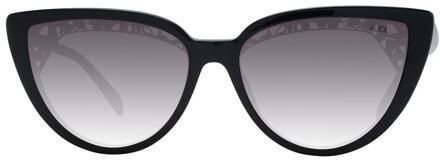 Cat Eye Zonnebril met Gradient Glazen - maat Zwart