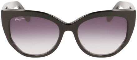 Cat Eye Zonnebril met Gradient Glazen Zwart