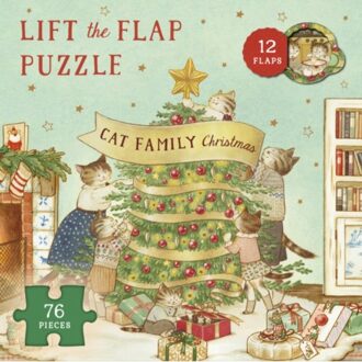 Cat Family Christmas Lift-The-Flap Puzzle - The Cat Family - Lucy Brownridge