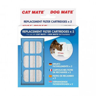 Cat Mate vervangingsfilter voor de Cat Mate drinkfontein. 2 stuks.