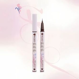 Cat Print Fine Longwear Liquid Eyeliner - 5 Colors L04# Pink Brown - 0.6ml