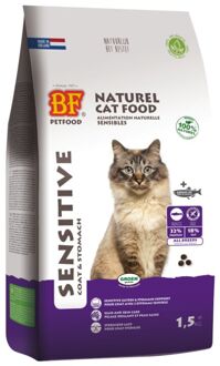 cat sensitive coat & stomach kattenvoer 1,5 kg