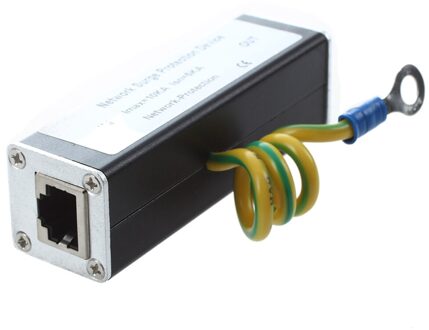 CAT5 CAT6 Protector Poe + Gigabit 1000Mbs RJ45 Jack Naar RJ45 Jack Ethernet Surge Protector Thunder Bliksemafleider Poe Gigabit