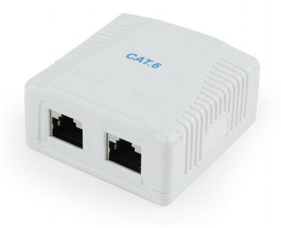 CAT6 FTP 2-port surface mount box