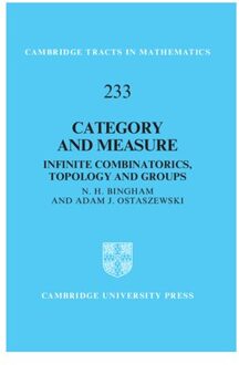 Category And Measure - Cambridge Tracts In Mathematics - N. H. (Imperial College London)