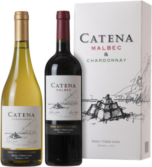 Catena Malbec & Chardonnay Geschenkverpakking 150CL