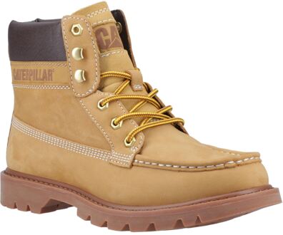 Caterpillar CAT Lifestyle Colorado Moc Toe Leren Heren Honey Reset Enkellaarsjes Beige