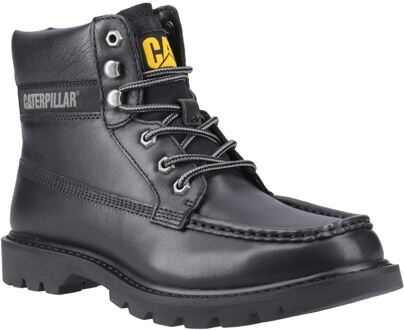 Caterpillar CAT Lifestyle Colorado Moc Toe Leren Zwarte Enkelboots voor Mannen
