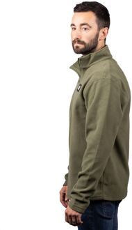 Caterpillar Cat Microfleece Halfzip Polyester Heren Groen Sweatshirt - maat M