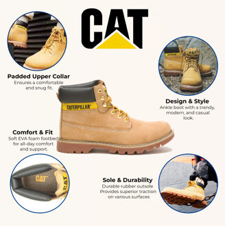 Caterpillar Colorado 2.0 Honey Tan leren wandelschoenen enkel Bruin - EU 47.5 / UK 12